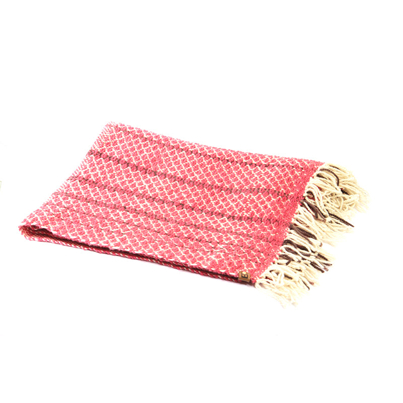 Double Bedspread // Crimson Weave