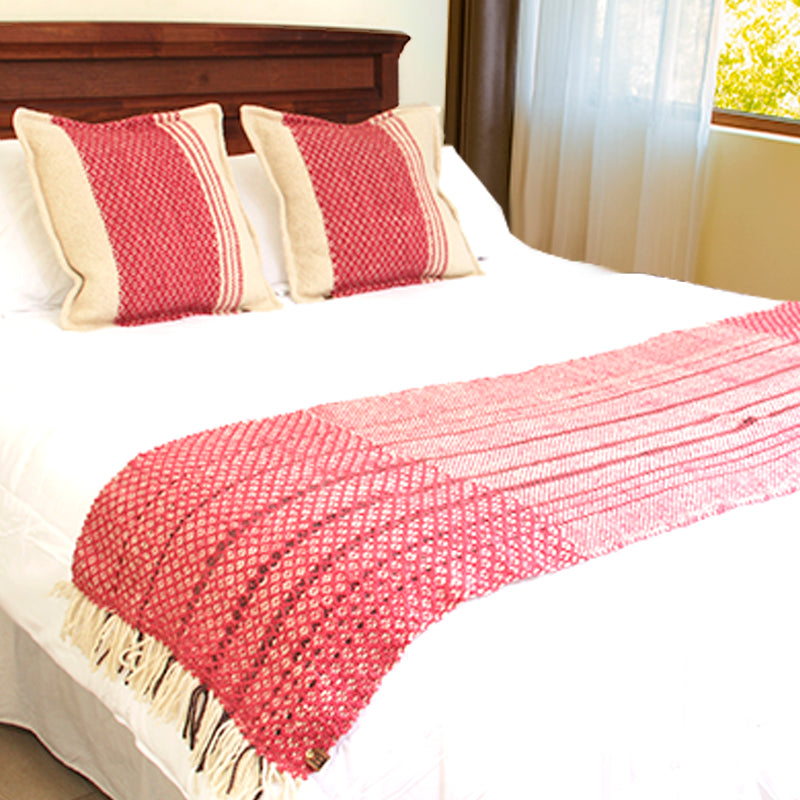 Double Bedspread // Crimson Weave
